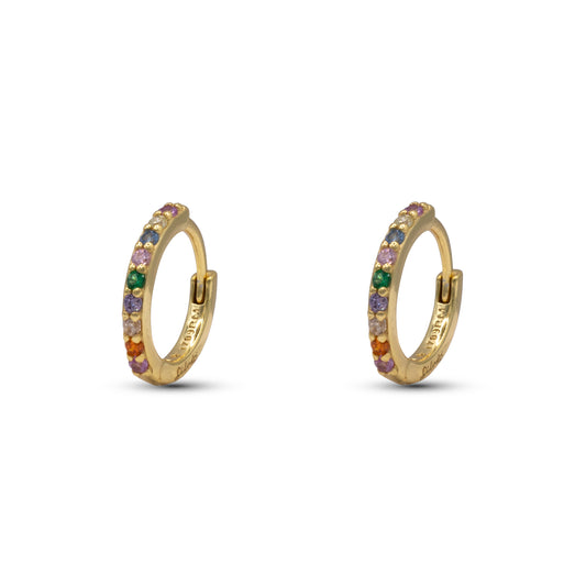 Hoop Ring Dilvdò Gold Multicolor