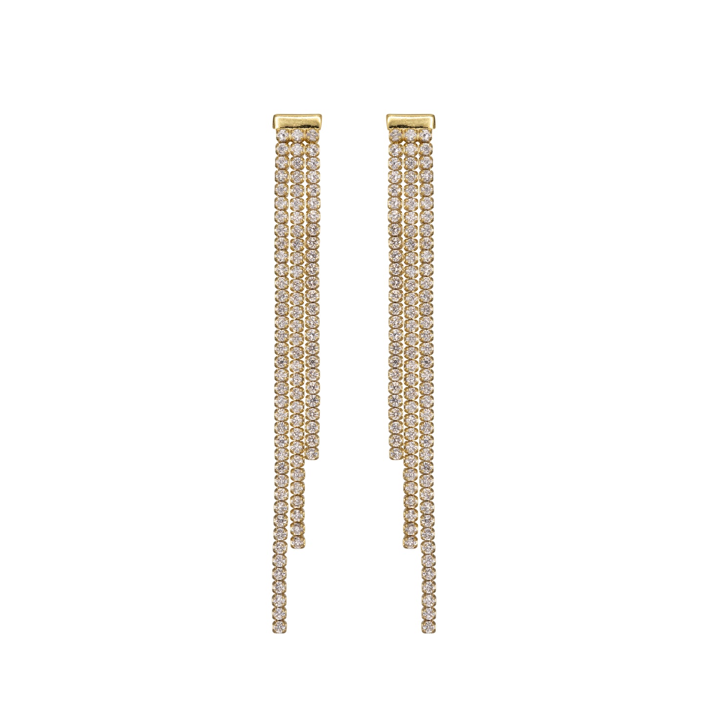 Pendant Earrings Dilvdò Gold White