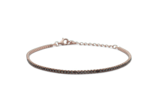 Bracciale Dilvdò Tennis Rosè Brown