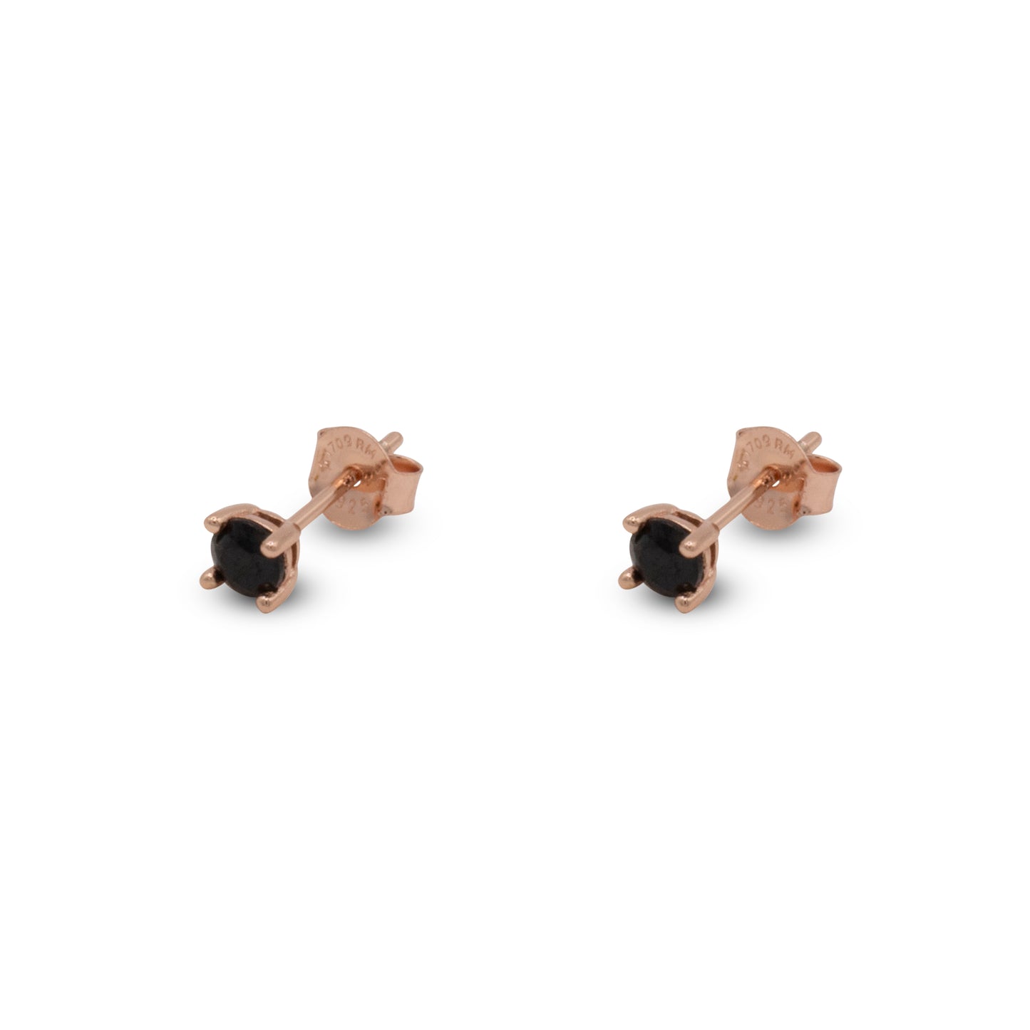 Big Stud Earrings Dilvdò Rosè Black