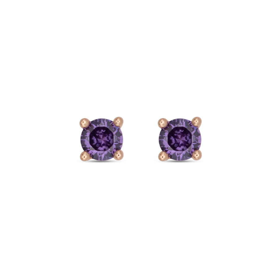 Big Stud Earrings Dilvdò Rosè Lilac