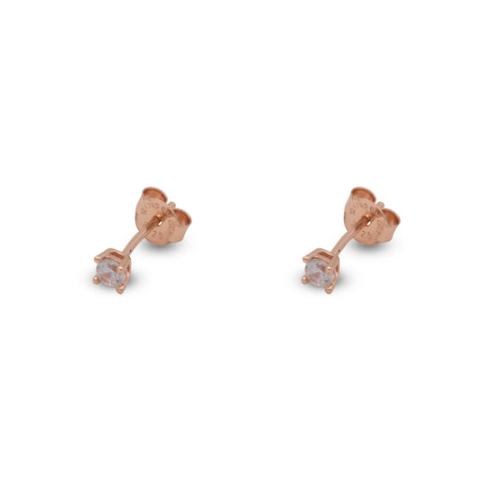 Small Stud Earrings Dilvdò Rosè White