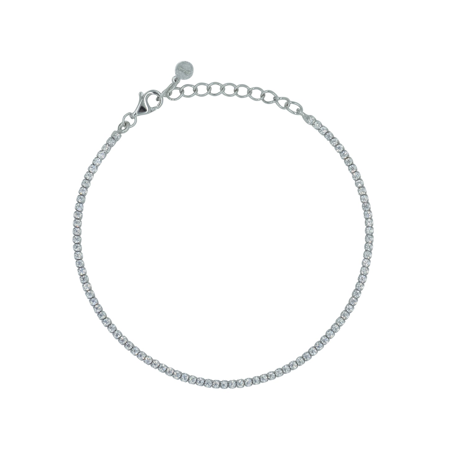 Bracciale Dilvdò Tennis Silver White