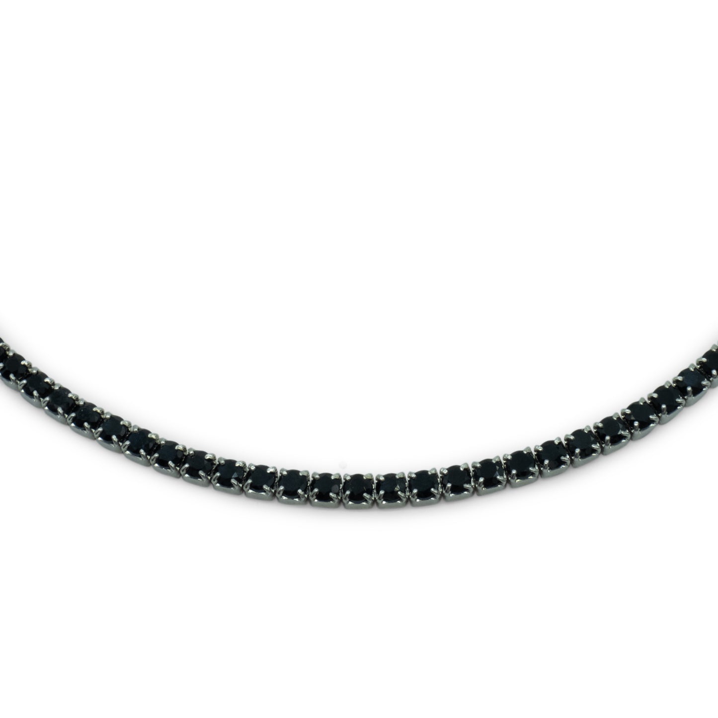 Chocker Dilvdò Tennis Silver Black