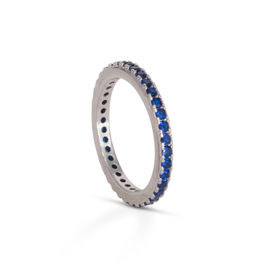 Eternity Ring Dilvdò Silver Blu