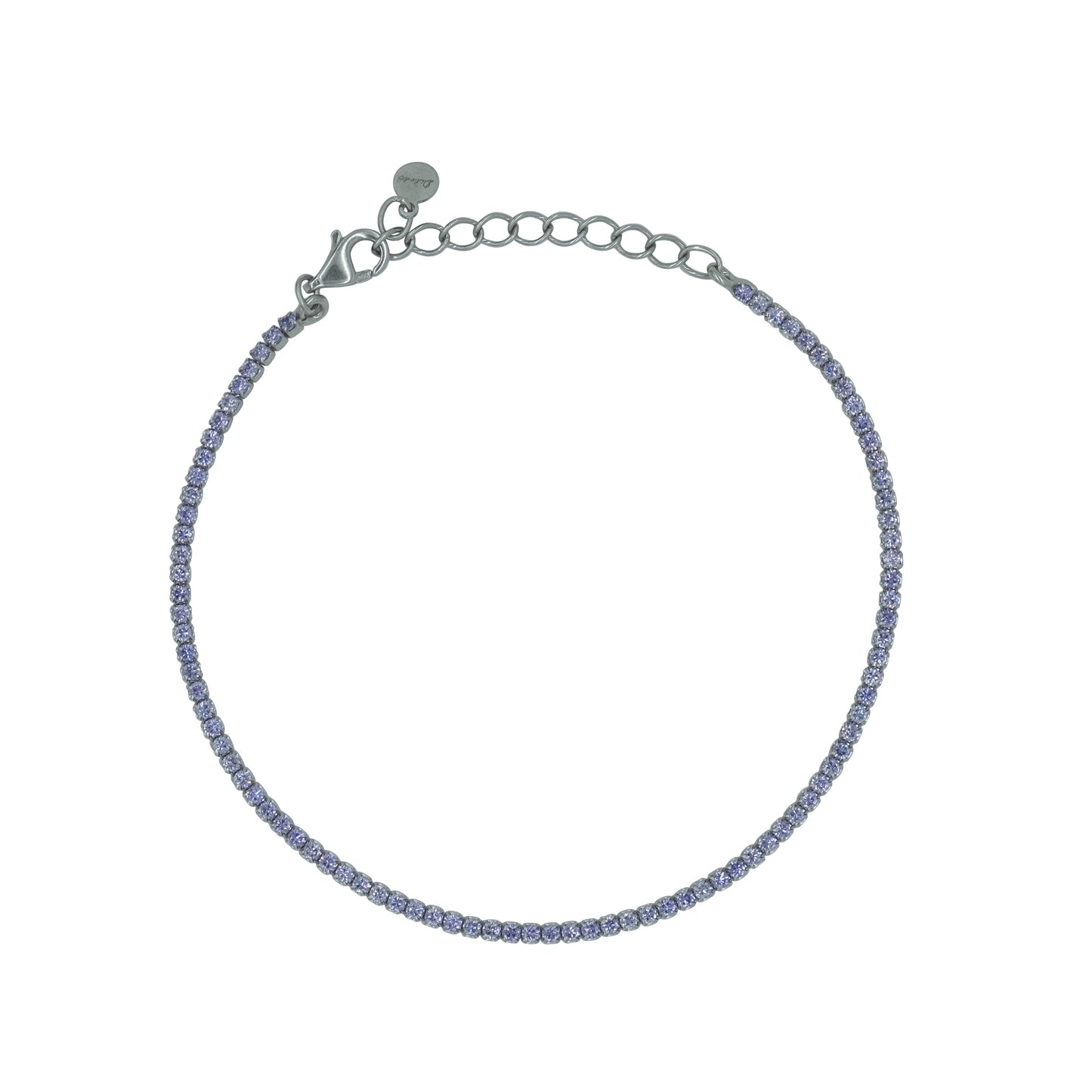 Bracciale Dilvdò Tennis Silver Lavander