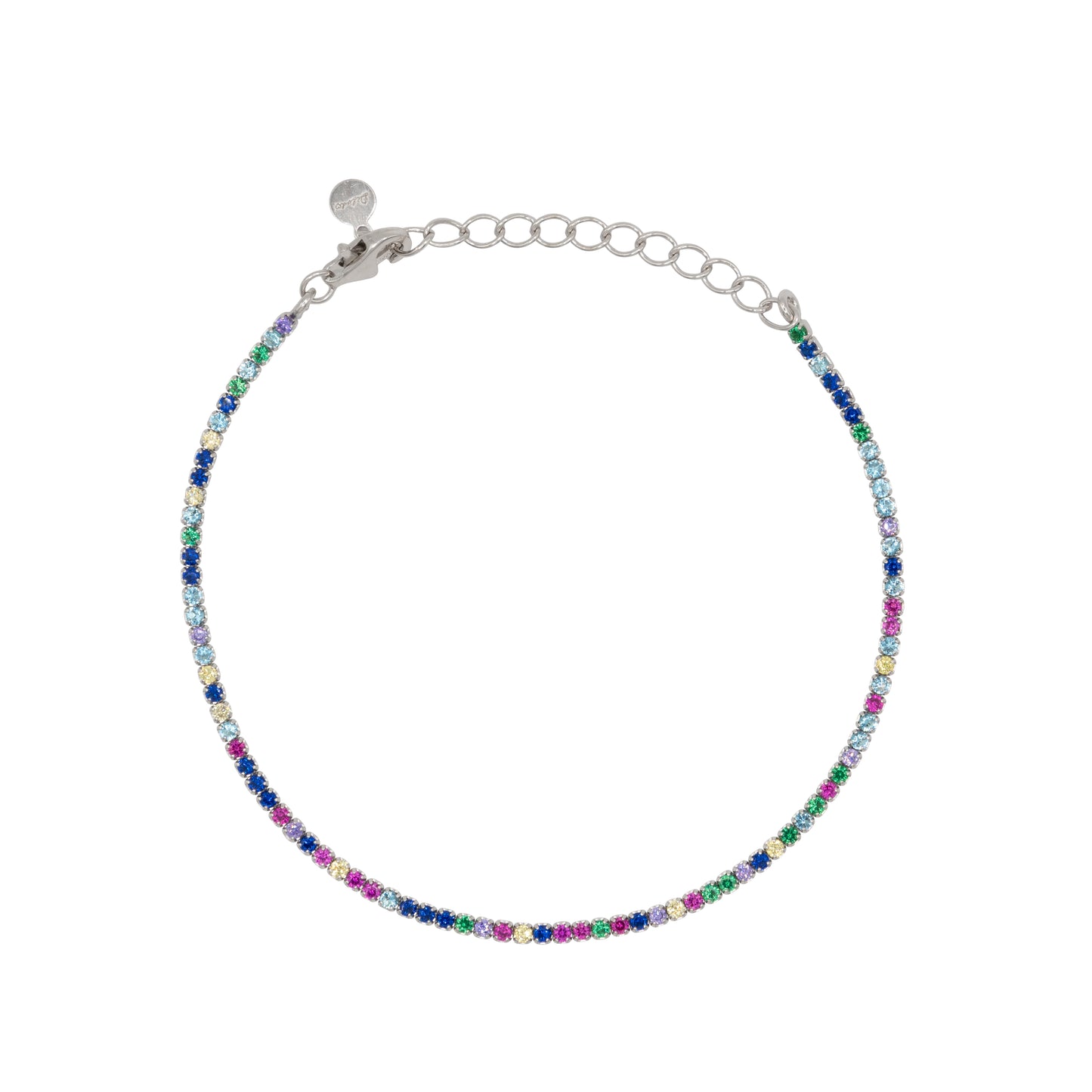 Bracciale Dilvdò Tennis 1.5mm Silver Turquoise