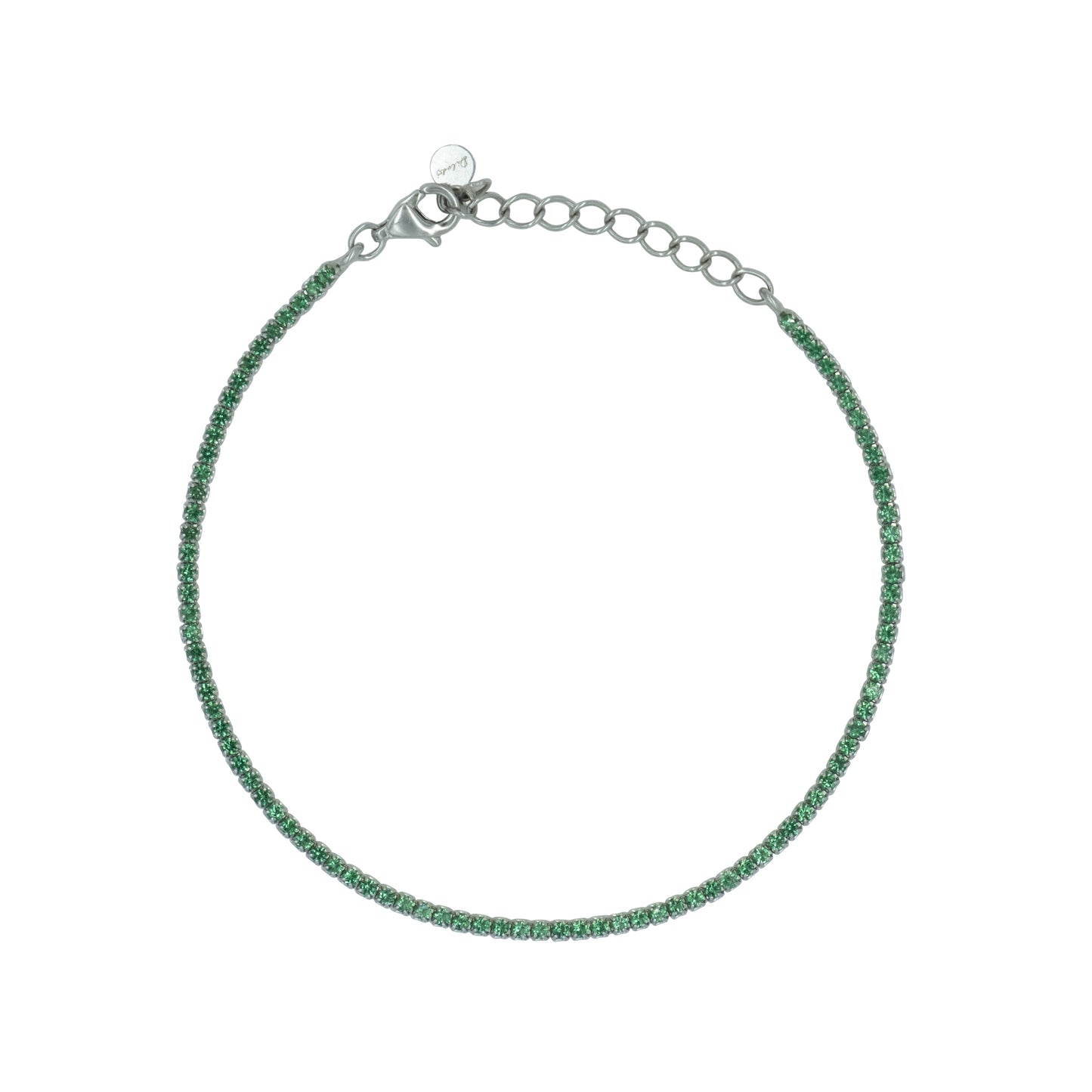 Bracciale Dilvdò Tennis Silver Green