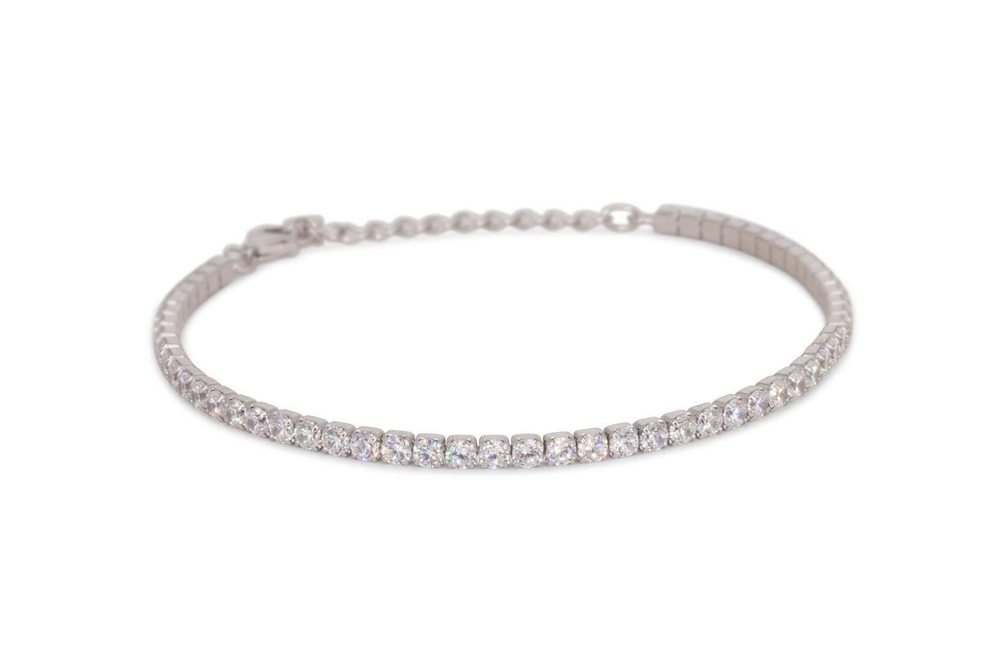 Bracciale Dilvdò Tennis Silver White