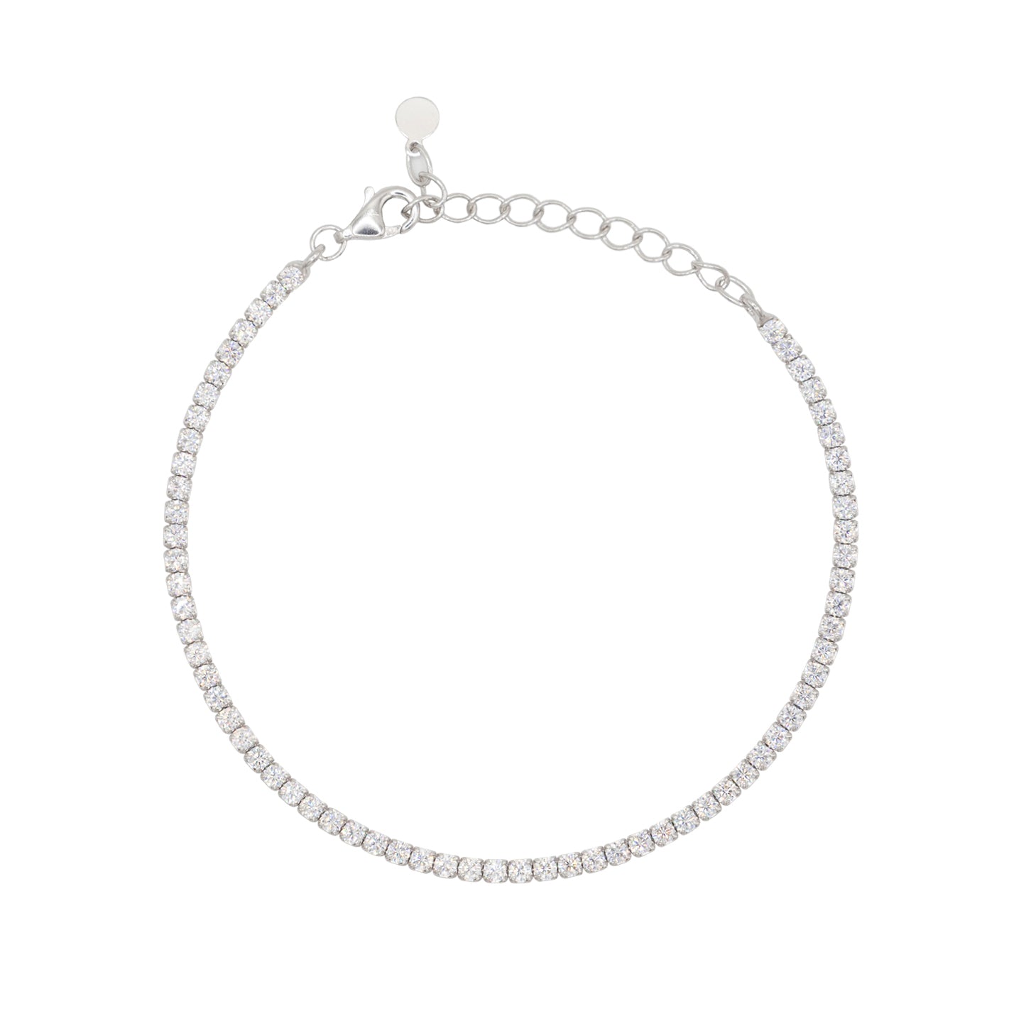 Bracciale Dilvdò Tennis Silver White